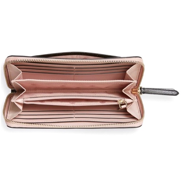 KATE SPADE Jeanne Wallet Continental Blush Black - Picture 7 of 9